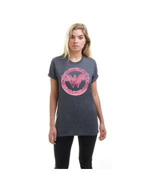 Women's D.C. Comics Wonder Woman Emblem Dark Heather T-Shirt