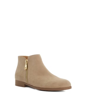Dune Ladies Pandias - Croc Effect Detail Low Heel Boots