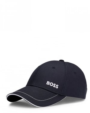 BOSS Green Cap-1 Mens Cotton-Twill Cap With Logo Detail