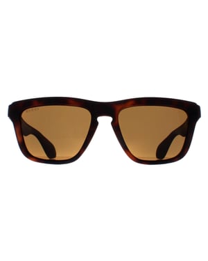 Gucci Rechthoek Unisex Havana Bruin GG1571S