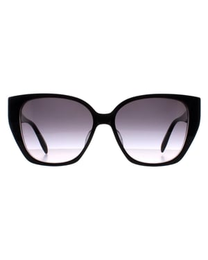 Alexander McQueen Cat Eye Womens Black Grey Gradient AM0284S