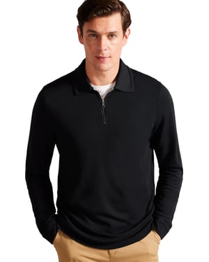 Ted Baker Heren Poloshirt Met Lange Mouwen - Karpol