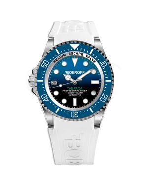 Bobroff Mens Watch  Automatic  silver blue
