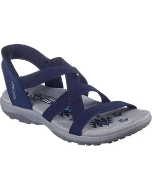 Skechers Reggae Slim Stretch Flex Dames Sandalen Navy