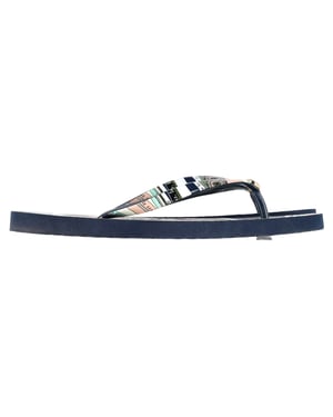 Tory Burch Printed Flip Flops in Multicolor Rubber