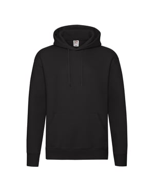 Fruit of the Loom Heren Premium Hoodie (Zwart)
