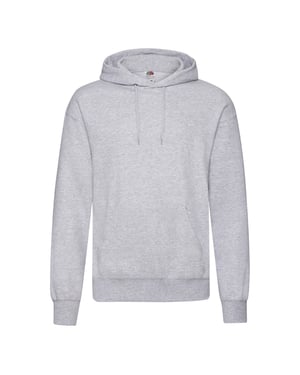 Fruit Of The Loom Heren Sweatshirt Met Capuchon / Hoodie (Heather Grijs)