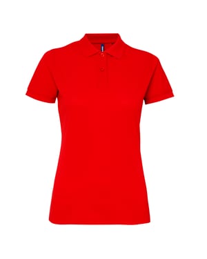 Asquith & Fox Dames/dames Performance Blend Poloshirt met korte mouwen (Rood)