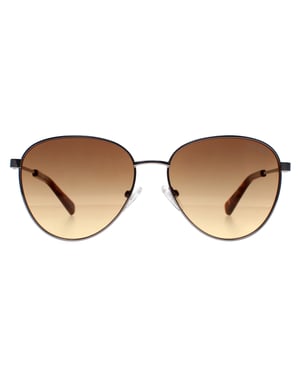 Guess Round Mens Shiny Light Nickeltin Brown Gradient GU8257