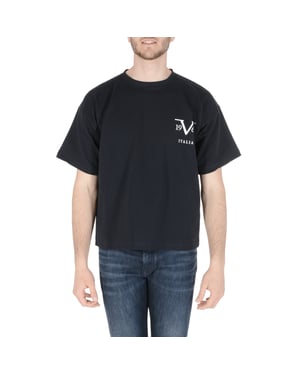 19V69 Italia Mens T-Shirt Navy Blue AZIR NAVY BLUE