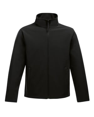 Regatta Standout Mens Ablaze Printable Soft Shell Jacket (Black/Black)