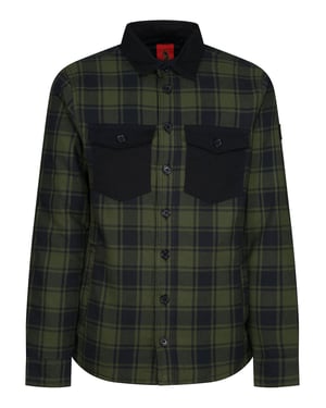Luke 1977 Ellan Valley Regular Fit Overshirt Green