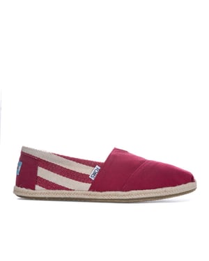 Toms University Classic Alpargata Red Womens Shoes