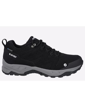 Hi-Tec Saunter WP Polyester Mesh Heren Zwarte Wandelschoenen