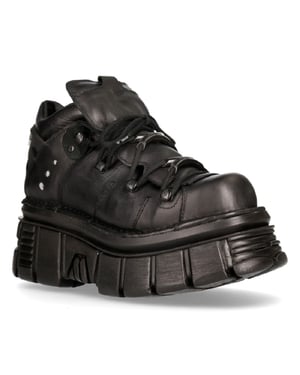 NEW ROCK 106N-S52 TORENSCHOENEN metalen zwart lederen biker punk gotische laarzen