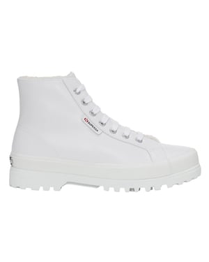 Superga Dames/Dames 2341 Alpina Vegan Leren Trainers (Ijs Wit)