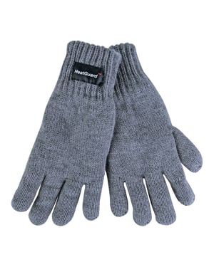 Thinsulate - Childrens Knitted Gloves | Boys Thermal Winter Gloves - Grey