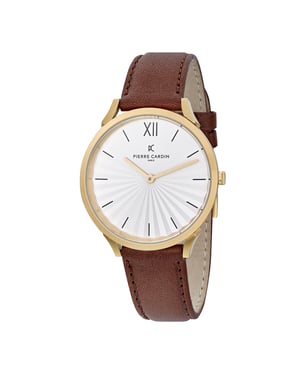 Pierre Cardin Pigalle Plissée Unisex Horloge Bruin CPI.2004