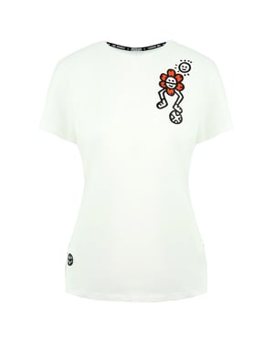 Puma x Mr Doodle Short Sleeve Crew Neck White Womens T-Shirt 598691 02