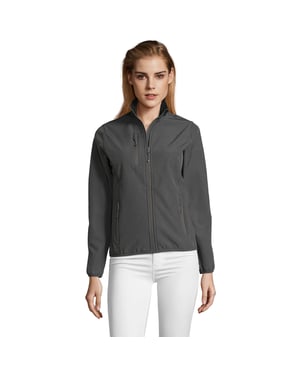 SOLS Dames/dames Radian Soft Shell Jacket (Houtskool Grijs Effen)