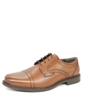 Oaktrak Charles Leather Tan Mens Lace Up Shoes