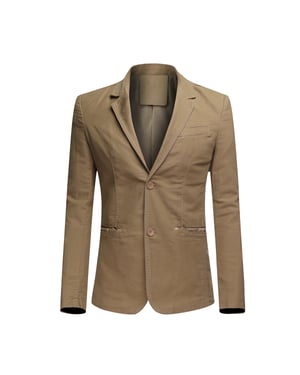 Herr Casual 2 Knappar Höst Blazer Slim Fit Sport Jacka Beige