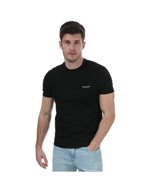 Armani Exchange Milano / New York T-shirt voor heren, zwart