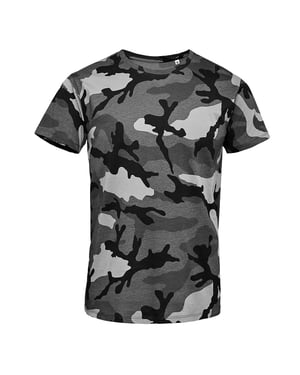 SOLS Heren Camo T-Shirt met korte mouwen (Grijze Camo)