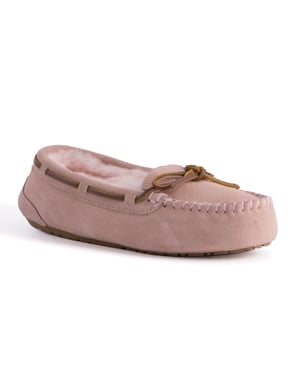 Aus Wooli Australia Womens Stylish Sheepskin Lace Moccasin