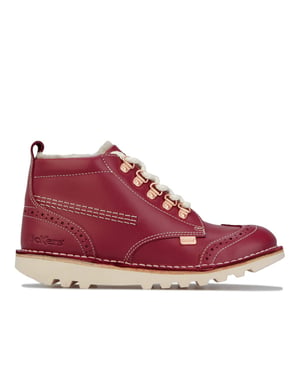 Kickers Kick Fur wandelschoenen voor meisjes, rood