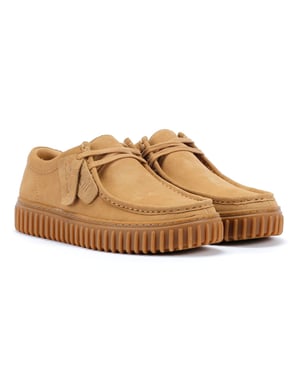 Clarks Torhill Lo Suede Herrar Mörk Sand Skor