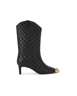 Kurt Geiger London Leather Regent Crystal Boots