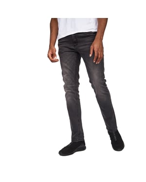 Crosshatch Heren Svelte Stretch Jeans (Donkergrijs)