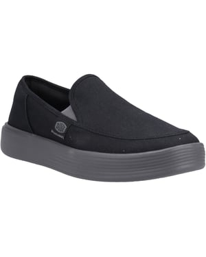 HEYDUDE Sunapee Canvas 100% Katoenen Heren Zwarte/Houtskool Instappers