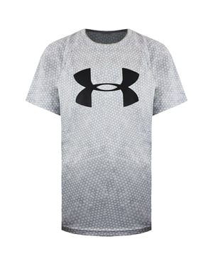Under Armour Grijs T-shirt met groot logo voor kinderen