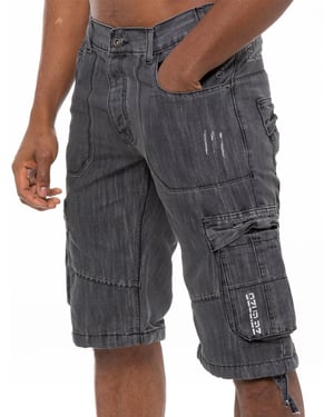 Enzo Heren Cargo Combat Denim Short