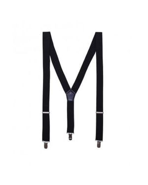 Premier Mens Clip On Braces (Black)
