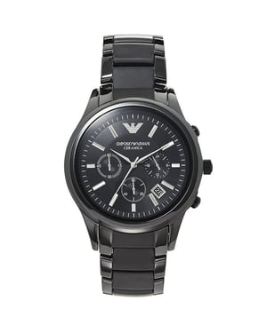 Emporio Armani AR1452 Heren Chronograaf Horloge Ceramica Zwart