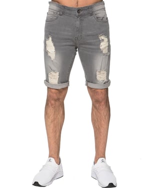 Mens Ripped Skinny Shorts