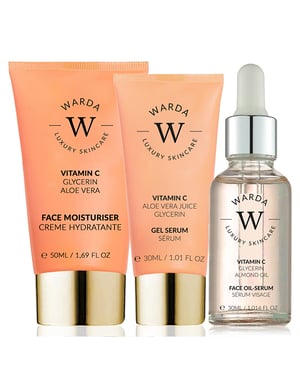 Skin Glow Boost Vitamin C Moisturiser 50m + Vitamin C Glow Boost Oil-Serum 30ml + Skin Glow Boost Vitamin C Gel Serum 30ml