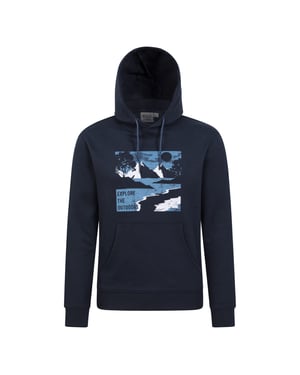 Mountain Warehouse Mens Explore The Outdoors Hoodie (Marin)