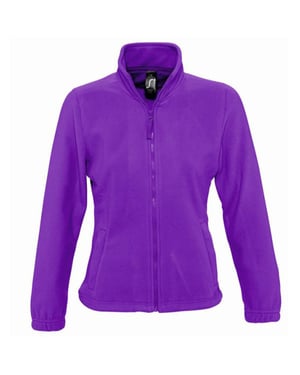 SOLS Dames/dames North Full Zip Fleece Jacket (Donkerpaars)