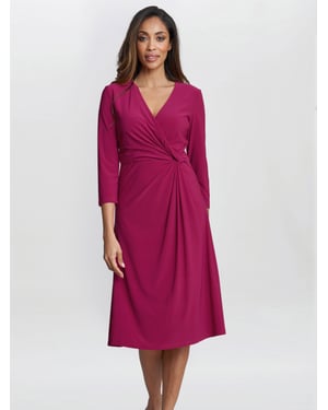 Antonia Jersey Wrap Dress