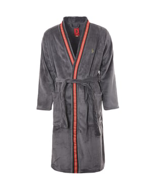 Luke 1977 The Saint Dressing Gown Robe - Charcoal