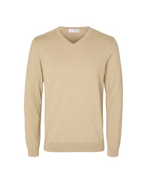 Selected Berg pullover v-neck kelp