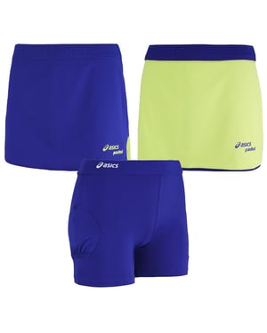 Asics Motion Dry Padel Womens Blue Tennis Skort