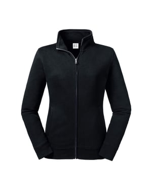 Russell Womens/Ladies Authentic Sweat Jacket (Black)