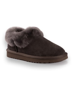 Aus Wooli Australia Unisex Sheepskin Wool Coogee Traditional Ankle Slippers