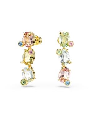Swarovski 'Gema' Dames Goudkleurige Metaal Dangle Oorbellen - Goud 5714815