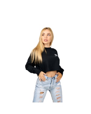 LogoHeart BY131 women's long-sleeved cropped sweatshirt